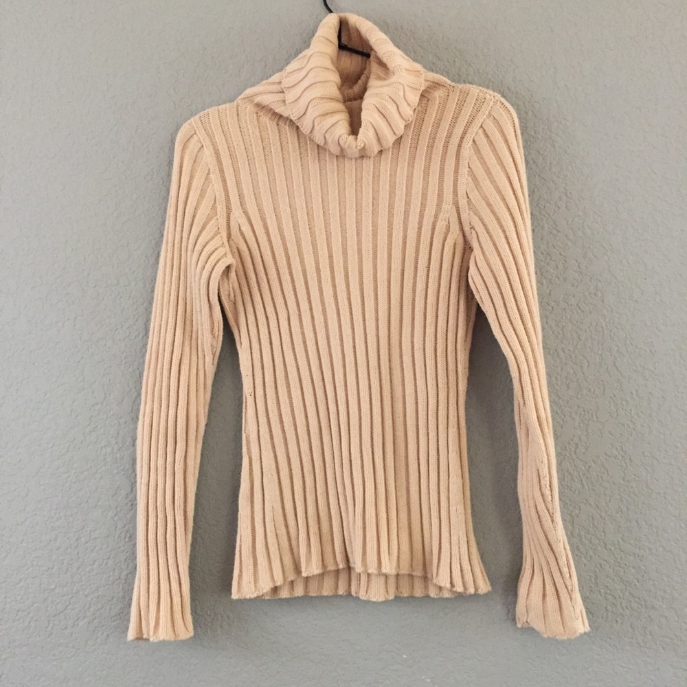 Baserange Beige Samin Turtleneck Size Small